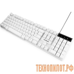 Гарнизон Клавиатура GK-200, USB, белый, механизированные клавиши в Ставрополе, доставка, гарантия магазина. фото 3 Гарнизон Клавиатура GK-200, USB, белый, механизированные клавиши в Ставрополе, доставка, гарантия. фото 3