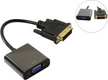 Exegate EX294677RUS Кабель DVI-D-VGA ExeGate EX-CC-DVID-VGAF-0.2 (25M/15F, 0,2м, позолоченные контак в Ставрополе, доставка, гарантия.