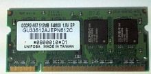 SODIMM DDR2  512MB Acer (PC2-5300) [GU33512AJEPN612C] в Ставрополе, доставка, гарантия.