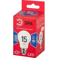 ЭРА Б0046357 Лампочка светодиодная RED LINE LED A60-15W-865-E27 R E27 15 Вт груша холодлный свет в Ставрополе, доставка, гарантия.