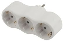ЭРА Б0053479 Разветвитель электрический SPx-3e-W на 3 розетки с заземлением 16А белый в Ставрополе, доставка, гарантия.