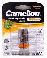 Camelion   AAA-1100mAh Ni-Mh BL-2 (NH-AAA1100BP2, аккумулятор,1.2В) (2 шт. в уп-ке)  в Ставрополе, доставка, гарантия.