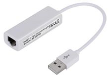 Bion Переходник с кабелем USB A - RJ45, 100мб/с, 10 см, белый [BXP-A-USBA-LAN-100] в Ставрополе, доставка, гарантия.