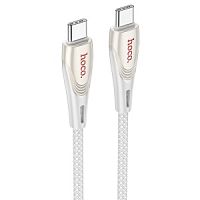 Кабель USB-C HOCO U133 Monte Type-C - Type-C, 3A, 60W, 1.2 м, серый в Ставрополе, доставка, гарантия.
