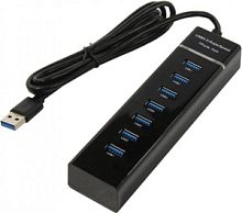 KS-is KS-568 USB хаб 7 xUSB 2.0 F в USB 3.0 Type A M с БП в Ставрополе, доставка, гарантия.