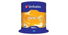 Verbatim  Диски DVD-R  4.7Gb 16-х, 100 шт, Cake Box (43549) в Ставрополе, доставка, гарантия.