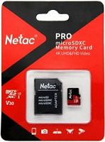 Micro SecureDigital 256GB Netac microSDXC Class10 Netac NT02P500PRO-256G-R P500 Extreme Pro + adapte в Ставрополе, доставка, гарантия.