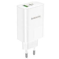 Сетевое зарядное устройство BOROFONE BN10 Sunlight 1xUSB + 1xUSB-C, 65W, белый в Ставрополе, доставка, гарантия.