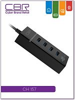CBR CH 157 USB 3.0 концентратор, 4 порта. Поддержка Plug&Play. Длина провода 50+-3см. LED-подсветка в Ставрополе, доставка, гарантия.