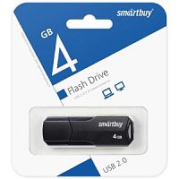 Smartbuy USB Drive 4GB CLUE Black (SB4GBCLU-K) в Ставрополе, доставка, гарантия.