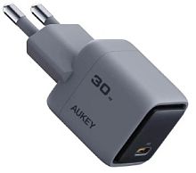Aukey сетевое зарядное устройство Aukey сетевое зарядное устройство Comet Mini 30W Grey (AWC-PA-C1G) в Ставрополе, доставка, гарантия.