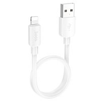 Кабель USB HOCO X96 Hyper USB - Lightning, 2.4А, 25 см, белый в Ставрополе, доставка, гарантия.