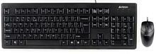 A-4TECH Клавиатура + мышь KRS-8372 клав:черный мышь:черный USB [477618] в Ставрополе, доставка, гарантия.