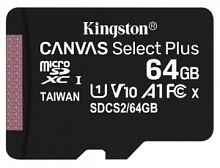 Micro SecureDigital 64Gb Kingston SDCS2/64GBSP {MicroSDHC Class 10 UHS-I} в Ставрополе, доставка, гарантия.