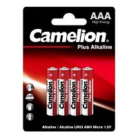 Camelion LR03 Plus Alkaline BL-4 (LR03-BP4,батарейка,1.5В) (4шт. в уп-ке) в Ставрополе, доставка, гарантия.