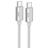 Кабель USB-C HOCO U134 Primero Type-C - Type-C, 3A, 60W, 1.2 м, серый в Ставрополе, доставка, гарантия.