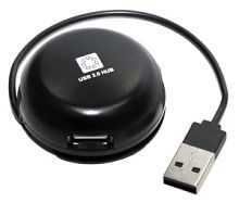 5bites HB24-200BK Концентратор 4*USB2.0 / USB PLUG / BLACK в Ставрополе, доставка, гарантия.