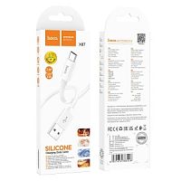 Кабель USB HOCO X87 Magic USB - Type-C, 3A, 1 м, белый в Ставрополе, доставка, гарантия.