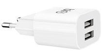 Bion Сетевое Зарядное Устройство, 2*USB-A, 10 Вт, белый [BXP-ADP-2A-10W] в Ставрополе, доставка, гарантия.