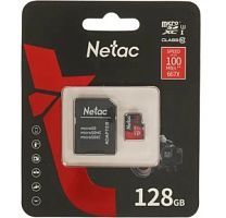 Micro SecureDigital 128GB Netac microSDXC Class10 NT02P500PRO-128G-R P500 Extreme Pro + adapter в Ставрополе, доставка, гарантия.