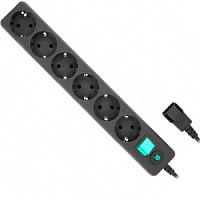 Гарнизон Сетевой фильтр EHB-0 0,5 м 6 розеток черный для UPS в Ставрополе, доставка, гарантия.