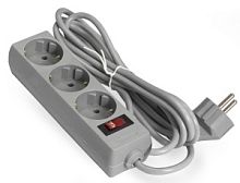 Exegate EX221177RUS Сетевой фильтр Exegate SP-3-1.8G (3 розетки, 1.8м, евровилка, серый) в Ставрополе, доставка, гарантия.