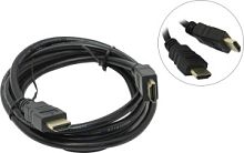 Bion Кабель HDMI v1.4, 19M/19M, 3D, 4K UHD, Ethernet, CCS, экран, позолоченные контакты,4.5м, черный в Ставрополе, доставка, гарантия.