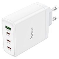 Сетевое зарядное устройство HOCO N31 Leader 1xUSB + 3xUSB-C, 5A, 100W, белый в Ставрополе, доставка, гарантия.