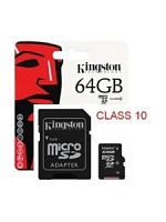 Micro SecureDigital 64Gb Kingston SDCS2/64GB {MicroSDHC Class 10 UHS-I, SD adapter} в Ставрополе, доставка, гарантия.