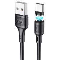 Кабель USB HOCO X52 Sereno USB - Type-C магнитный, 2А, 1 м, черный в Ставрополе, доставка, гарантия.
