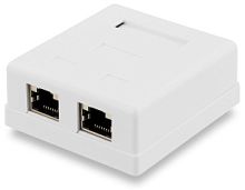 5bites LY-SB02-A Розетка  внешняя RJ-45 5e кат., 2порт. в Ставрополе, доставка, гарантия.