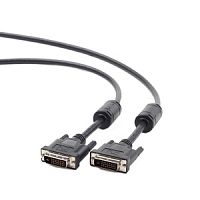 Кабель DVI-D single link Gembird/Cablexpert , 19M/19M, 1.8м, черный, экран, феррит.кольца, пакет  в Ставрополе, доставка, гарантия.