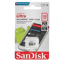 Micro SecureDigital 32Gb SanDisk SDSQUNS-032G-GN3MN {MicroSDHC Class 10, Ultra Android} в Ставрополе, доставка, гарантия.