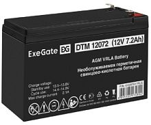Exegate EX297517RUS Аккумуляторная батарея DTM 12072 (12V 7,2Ah, клеммы F2) в Ставрополе, доставка, гарантия.
