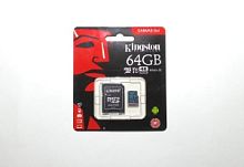 Карта Памяти micro SDXC 64Gb Kingston Canvas Go Plus UHS-I U3 A2 + ADP (170/70 MB/s) SDCG3/64GB в Ставрополе, доставка, гарантия.